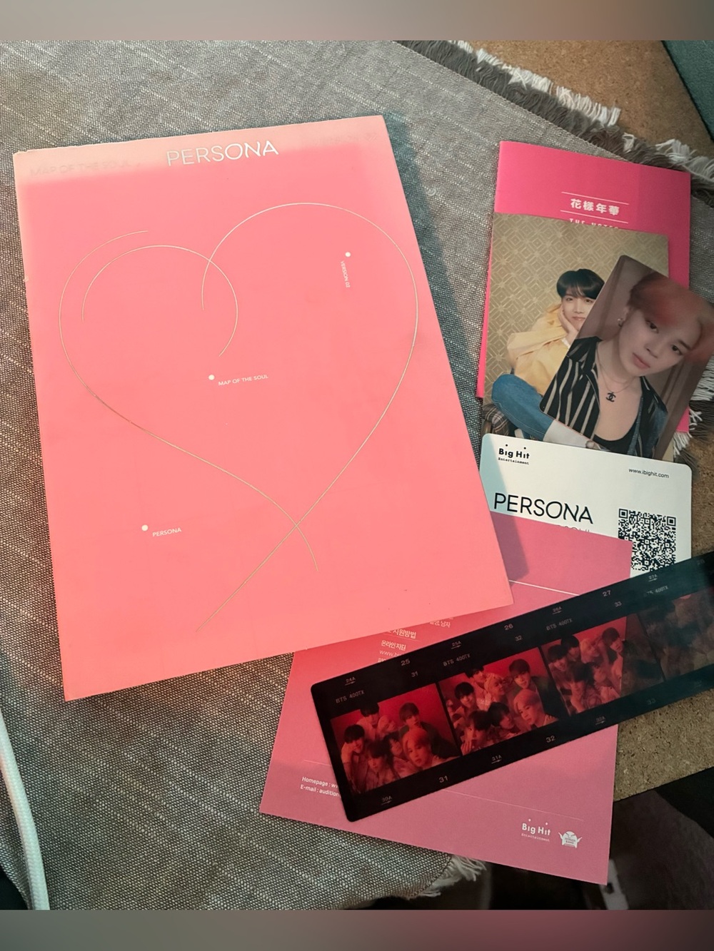 BTS PERSONA Pink Album Photo Card Set
